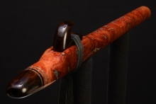 Salmon Gum Burl Native American Flute, Minor, Mid F#-4, #F32I